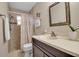 Clean bathroom with shower, toilet and vanity at 6115 Twig Cir # 6D, Bradenton, FL 34209