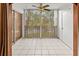 Spacious screened porch with tile floors and tranquil view at 6304 Pointe West Blvd # A206, Bradenton, FL 34209