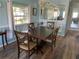 Dining room with dark wood table and four chairs at 712 51St Avenue W Ter, Bradenton, FL 34207