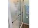 Shower stall with a textured glass door at 712 51St Avenue W Ter, Bradenton, FL 34207