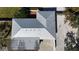 Aerial view showcasing home's metal roof and layout at 7307 9Th Nw Ave, Bradenton, FL 34209