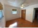 Bright bedroom with hardwood floors and large closet at 7307 9Th Nw Ave, Bradenton, FL 34209