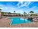 Inviting community pool with ample lounge space at 7560 Plantation Cir, Bradenton, FL 34201