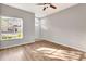 Living room with hardwood floors and view of the front door at 7560 Plantation Cir, Bradenton, FL 34201