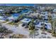 Aerial view of waterfront homes and canal at 903 20Th W Ave, Palmetto, FL 34221