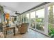 Relaxing sunroom featuring wicker furniture and stunning water views at 903 20Th W Ave, Palmetto, FL 34221