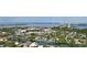 Aerial view showcasing home's waterfront location at 117 S Polk Dr, Sarasota, FL 34236