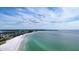 Wide aerial showcasing beach and coastline at 117 S Polk Dr, Sarasota, FL 34236