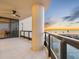 Private balcony offering panoramic ocean and beach views at sunset at 1281 Gulf Of Mexico Dr # 404, Longboat Key, FL 34228