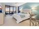 Main bedroom with ocean views and comfortable bedding at 1281 Gulf Of Mexico Dr # 404, Longboat Key, FL 34228