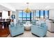 Open concept living area with ocean views and stylish furnishings at 1281 Gulf Of Mexico Dr # 404, Longboat Key, FL 34228