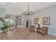 Clubhouse interior with seating, library, and chandelier at 1341 Perico Point Cir # 116, Bradenton, FL 34209