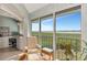 Home office with built-in desk and water views at 1341 Perico Point Cir # 116, Bradenton, FL 34209