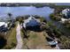 Home on waterfront lot with boat and shed at 145 Burns Rd, Terra Ceia, FL 34250