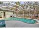 Screened pool and patio with backyard view at 14802 7Th E Ave, Bradenton, FL 34212