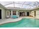 Relaxing pool area with covered patio at 14802 7Th E Ave, Bradenton, FL 34212