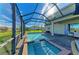 Enjoy this relaxing pool and spa with screened enclosure at 16625 5Th E Ave, Bradenton, FL 34212