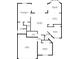 Floor plan showing a 3 bedroom, 2 bath home at 170 Bonita Dr, Rotonda West, FL 33947