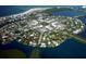 Island neighborhood view from above at 1770 Benjamin Franklin Dr # 407, Sarasota, FL 34236