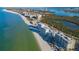 Aerial view of beachfront homes and landscape at 1770 Benjamin Franklin Dr # 407, Sarasota, FL 34236