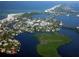 Expansive aerial view of the island community at 1770 Benjamin Franklin Dr # 407, Sarasota, FL 34236