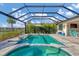 Large pool and spa with screened enclosure, perfect for outdoor living at 17722 Littleton Pl, Lakewood Ranch, FL 34202