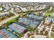 Expansive tennis courts with ample parking at 17722 Littleton Pl, Lakewood Ranch, FL 34202