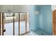 Renovation in progress, a blue tiled shower is visible at 211 84Th St, Holmes Beach, FL 34217