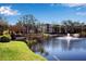 Community pond with gazebo and fountain at 315 30Th W Ave # B210, Bradenton, FL 34205