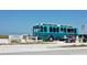 Aqua-colored trolley on the beach at 4503 Coral Lake Dr, Bradenton, FL 34210