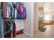 Large walk-in closet with ample hanging space and drawers at 4517 N Lake Dr, Sarasota, FL 34232