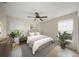 Bedroom with hardwood floors and neutral decor at 4563 Trails Dr, Sarasota, FL 34232