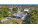 Aerial view showing home's location in a residential neighborhood at 5602 Cape Leyte Dr, Sarasota, FL 34242