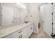 Clean bathroom with vanity, single sink, and tile floor at 6229 Rivo Lakes Blvd, Sarasota, FL 34241