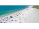 Spectacular aerial view of Siesta Key Beach with turquoise water at 6429 Hollywood Blvd, Sarasota, FL 34231