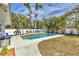 Inviting pool with lounge chairs and a large backyard at 6429 Hollywood Blvd, Sarasota, FL 34231