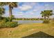 Scenic view of a tranquil lake and lush landscape at 6730 Haverhill Ct, Bradenton, FL 34202