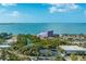 Aerial view of waterfront property with bay and park at 750 N Tamiami Trl # 314, Sarasota, FL 34236