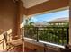 Private balcony offering scenic views of the city at 750 N Tamiami Trl # 314, Sarasota, FL 34236