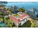 Elevated view of house near waterfront at 1023 Tocobaga Ln, Sarasota, FL 34236