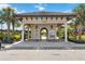 Community entrance with a covered pavilion at 11101 Sandhill Preserve Dr, Sarasota, FL 34238