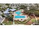 Resort-style pool and spa area with lounge chairs at 12977 Twin Bridges Dr, Riverview, FL 33579