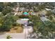 Aerial view of a single Gathering home with pool at 2207 22Nd W St, Bradenton, FL 34205