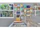 Kitchen sink and counter space with open shelving and a window view at 2207 22Nd W St, Bradenton, FL 34205