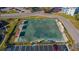 Aerial view of a community bocce ball court at 2459 Franciscan Dr # 5, Clearwater, FL 33763