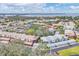 Aerial view of community with waterfront and lush landscaping at 2728 71St Street W Ct # 2078, Bradenton, FL 34209