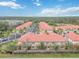 Aerial view of a row of townhouses at 284 Crew Ct, Sarasota, FL 34243