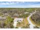 Stunning aerial view of a home, showcasing its setting within a peaceful, tree-filled neighborhood at 2926 Sultan Ct, North Port, FL 34286