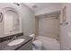 Bathroom with granite countertop and bathtub at 3011 Quail Holw # 3011, Sarasota, FL 34235