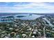 Aerial view of waterfront community at 3455 Anglin Dr, Sarasota, FL 34242